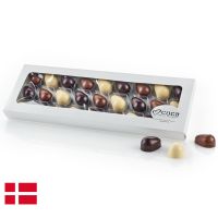 Hvid Kartonæske med 27 stk. Danske Luksusæg (270g)