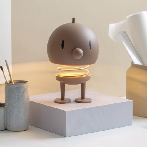 Hoptimist LED lampe trådløs, str. XL - soft Choko