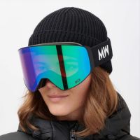 MESSYWEEKEND - CLEAR XE2 Skibrille - Black Green Mirrored