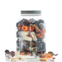 Mix af Cocoture fyldte chokoladekugler i lysebrun, mørkebrun, orange, fransk nougat og karamelmix i cylinder. 1,2kg