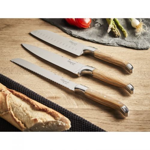 Laguiole by Hâws Chef knivesæt 3 dele - Oliventræ