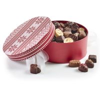 Rund Hatteæske -  Luksus chokolade 1000g_motiv: Sweater 2060-2228
