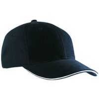 MB024 6 Panel Sandwich Cap_navy hvid