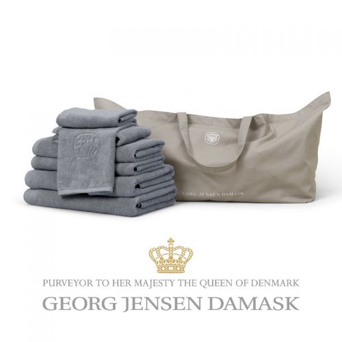 Georg Jensen Damask - Økologisk Frottépakke - (L) Ocean Grey
