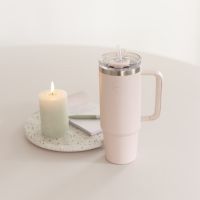  AYA&IDA Thermo Cup with Straw_Soft Rose