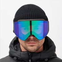 MESSYWEEKEND - CLEAR XE2 Skibrille - Black Green Mirrored