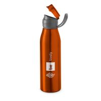 Korver Sportsdrikkeflaske 650 ml. i aluminium_orange