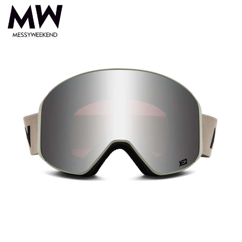 MESSYWEEKEND - CLEAR XE2 Skibrille - Silver Mirrored