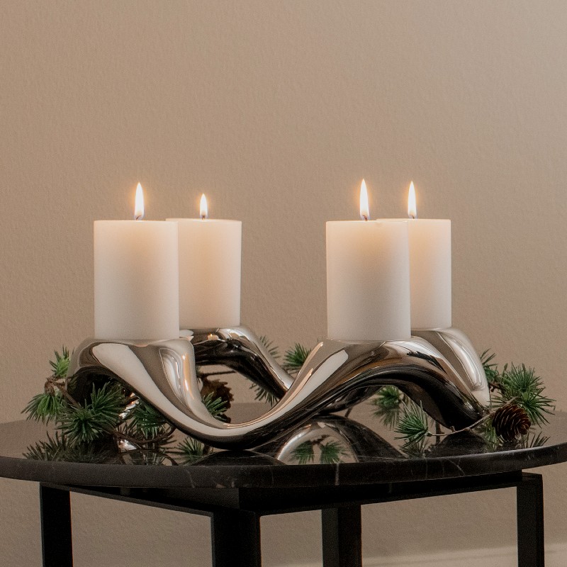 Georg Jensen Cobra Round Candleholder