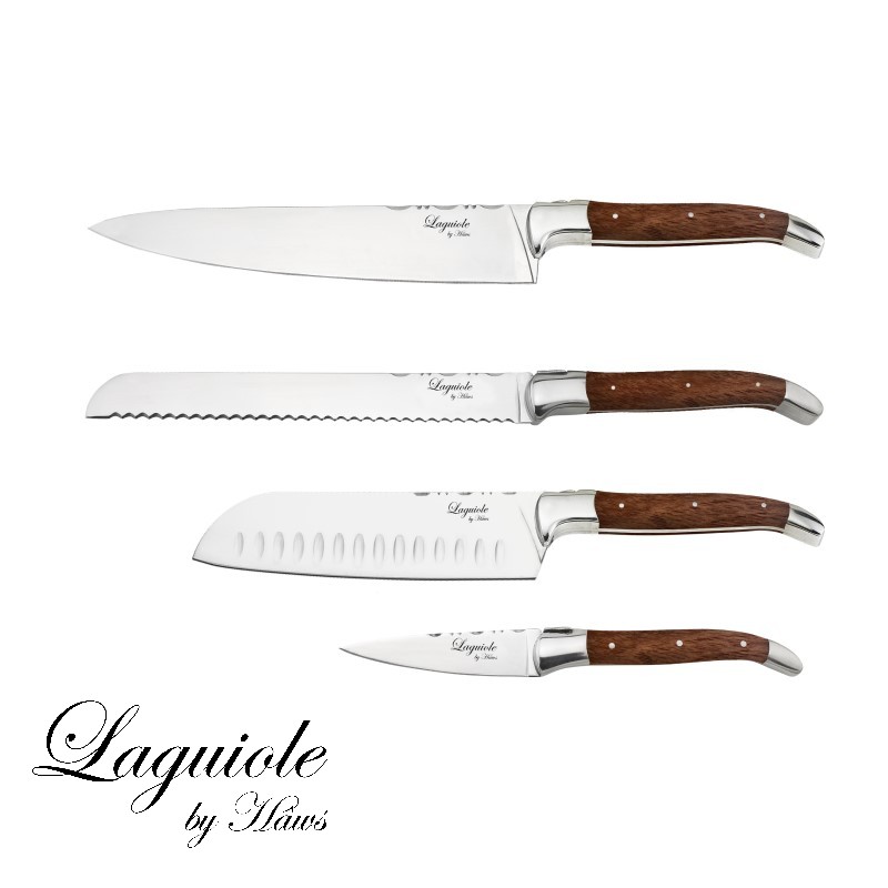 Laguiole Knivsæt - Rosewood - 4 stk.