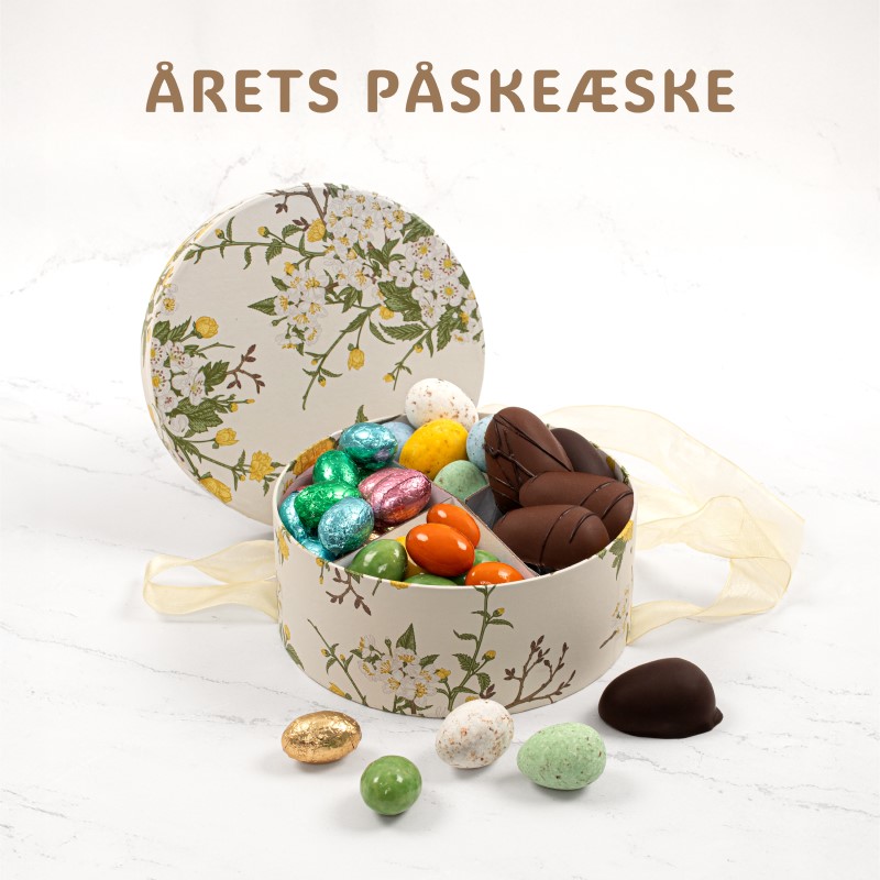 Årets PÅSKE FAMILIEÆSKE -Ass. Marcipanæg, Pralinéæg, Fugleæg og Gourmetæg